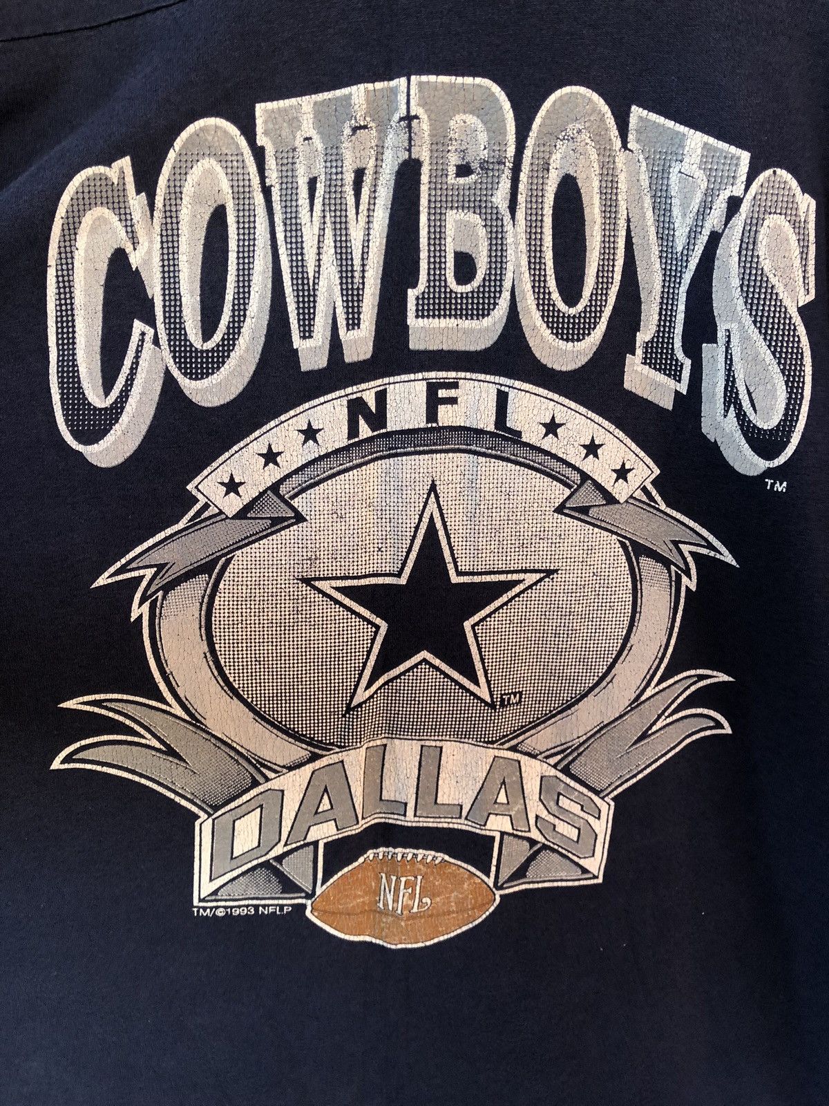 Logo 7 Rare 90s Vintage DALLAS COWBOYS Made In USA NFL Raglan Size US L / EU 52-54 / 3 - 2 Thumbnail