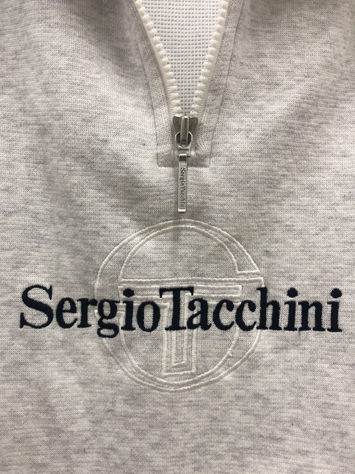 Sergio Tacchini SERGIO TACCHINI Spell Out Big Logo Half Zip Sweatshirt Size US S / EU 44-46 / 1 - 3 Thumbnail