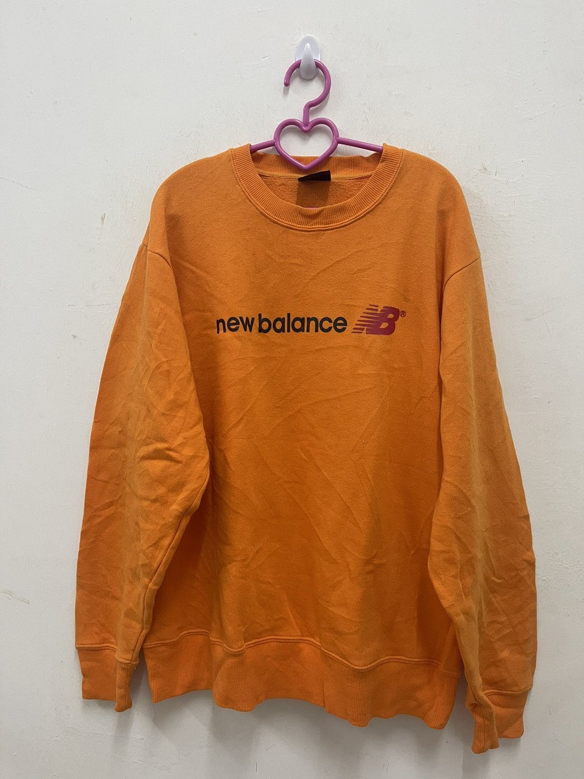 New Balance Rare Vintage NEW BALANCE NB Spell Out Sweatshirt Size US L / EU 52-54 / 3 - 1 Thumbnail