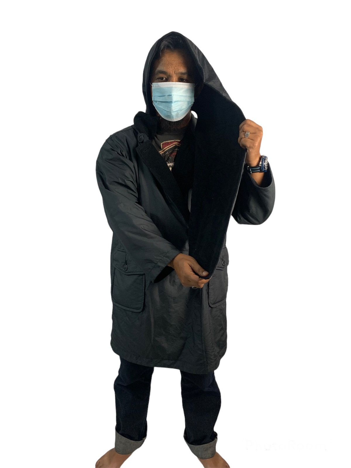 Issey Miyake Vintage Windcoat By Issey Miyske Reversible Jacket Size US M / EU 48-50 / 2 - 5 Thumbnail