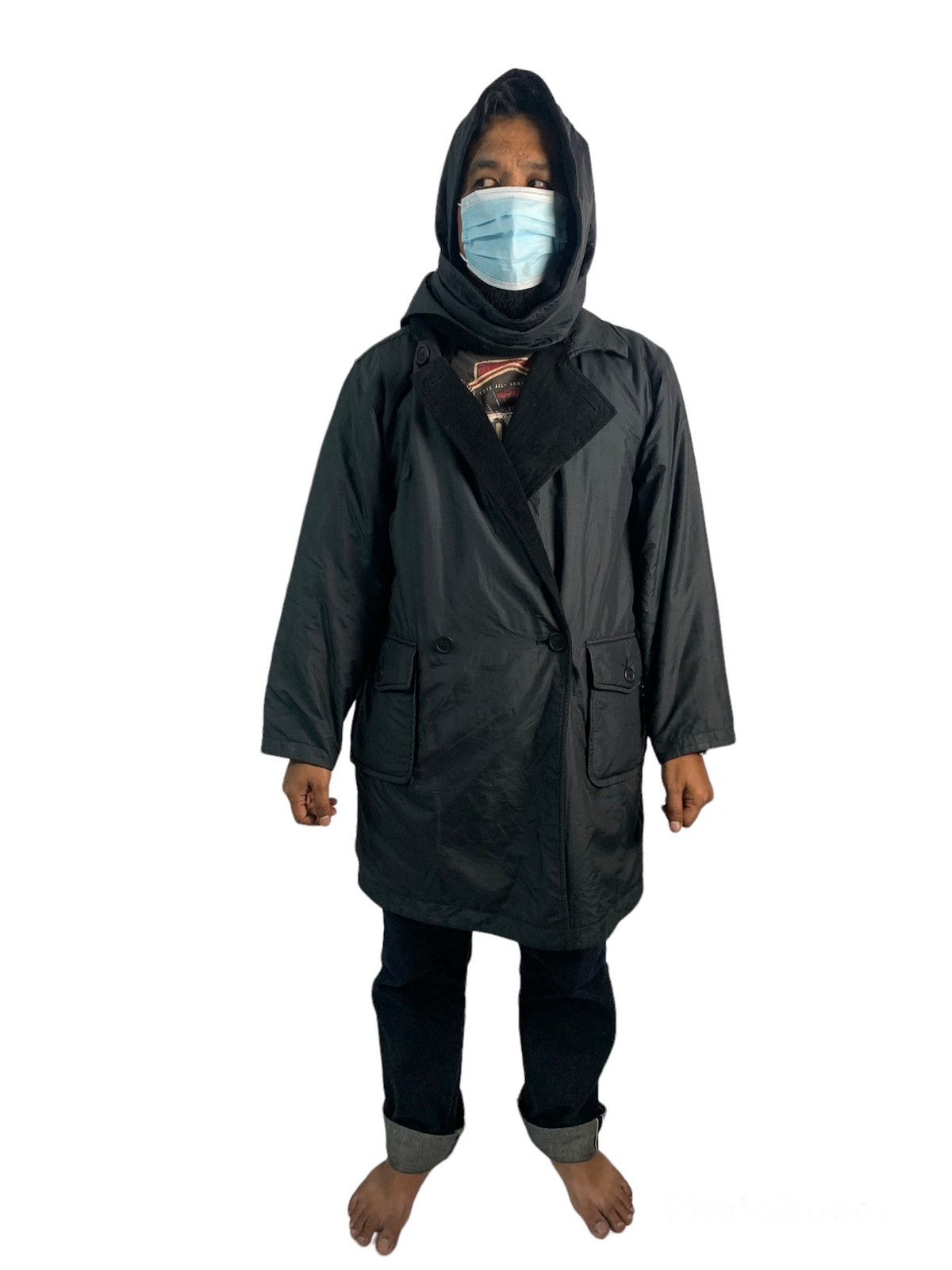 Issey Miyake Vintage Windcoat By Issey Miyske Reversible Jacket Size US M / EU 48-50 / 2 - 2 Thumbnail
