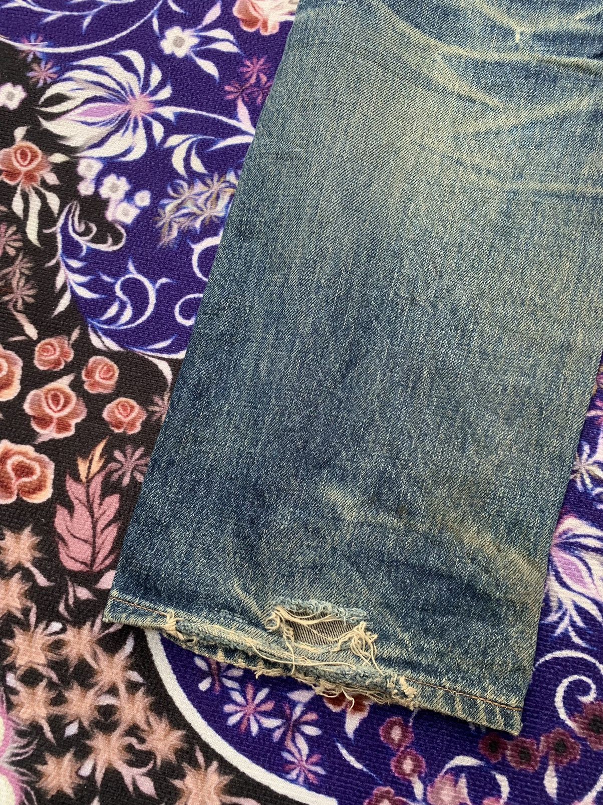 Levi's Vintage Levis Big E 502 Selvedge Distressed Denim Size US 30 / EU 46 - 11 Thumbnail