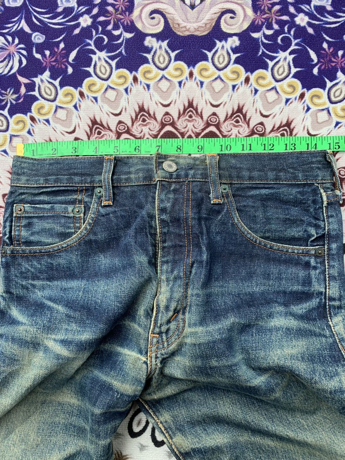 Levi's Vintage Levis Big E 502 Selvedge Distressed Denim Size US 30 / EU 46 - 16 Thumbnail