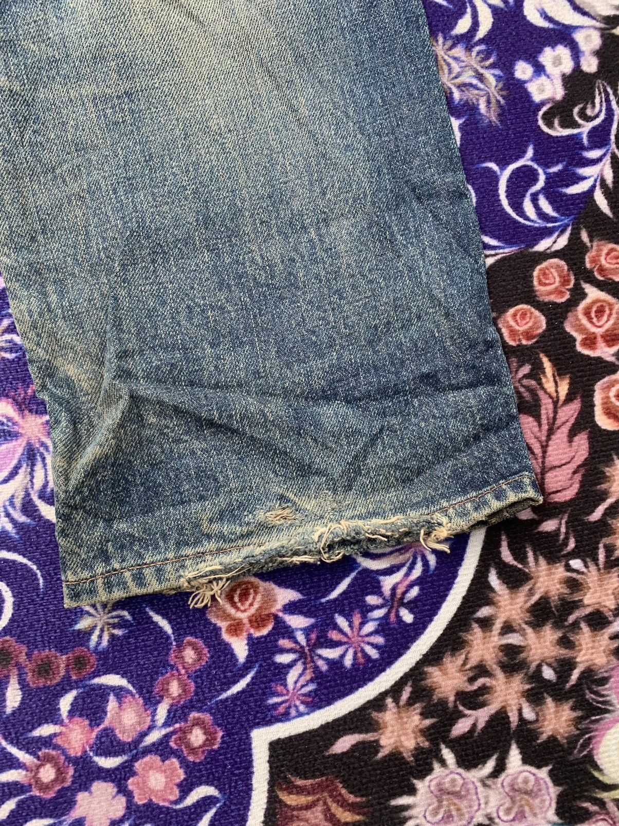 Levi's Vintage Levis Big E 502 Selvedge Distressed Denim Size US 30 / EU 46 - 10 Thumbnail