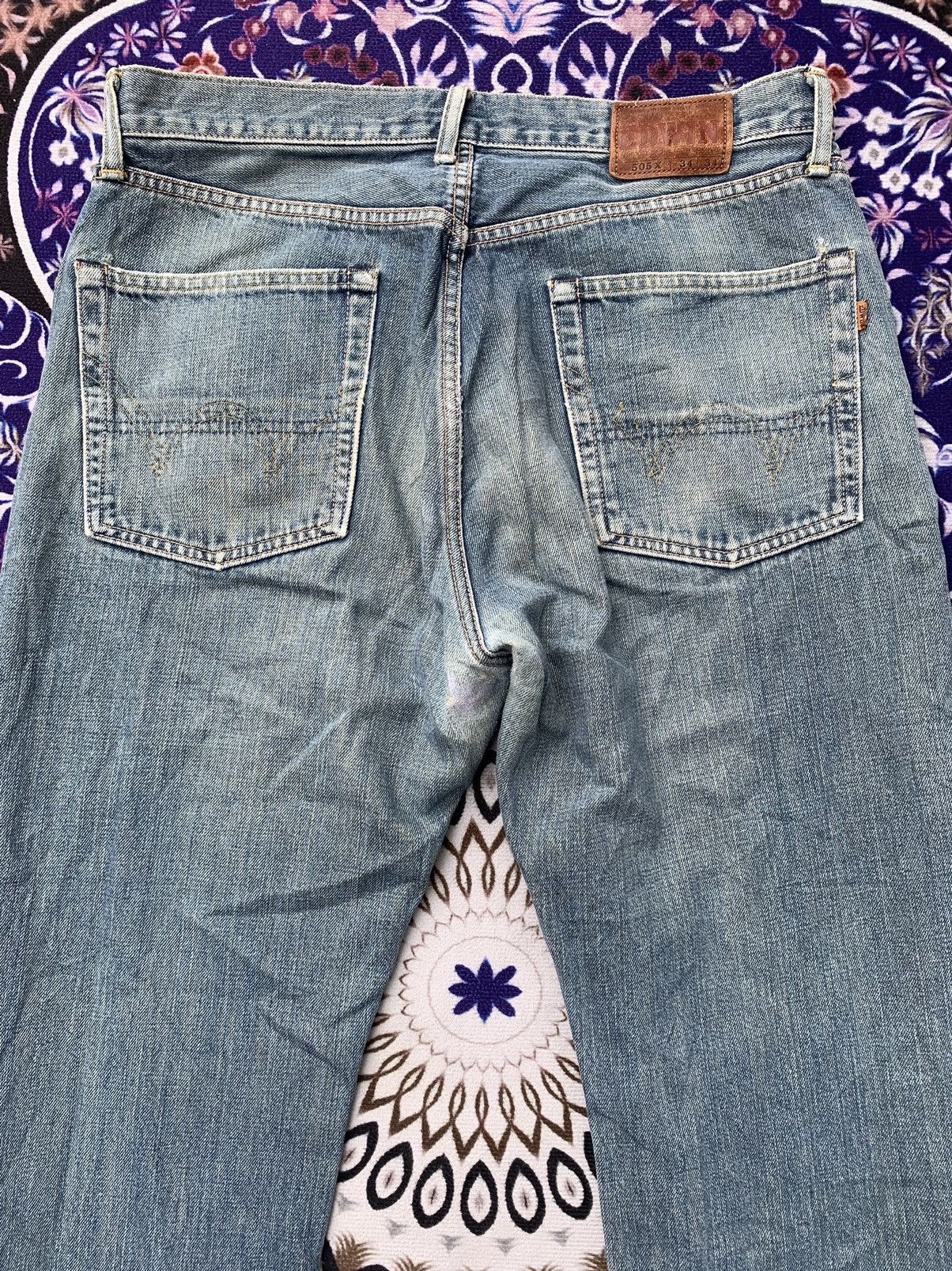 Edwin × Vintage Vintage Selvedge Edwin 505x Faded Wash Denim Size US 36 / EU 52 - 9 Thumbnail