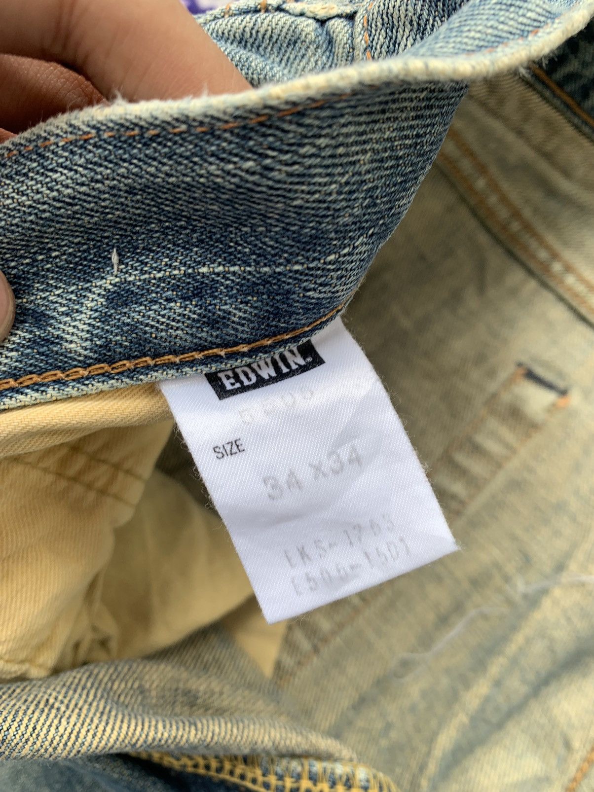 Edwin × Vintage Vintage Selvedge Edwin 505x Faded Wash Denim Size US 36 / EU 52 - 7 Thumbnail
