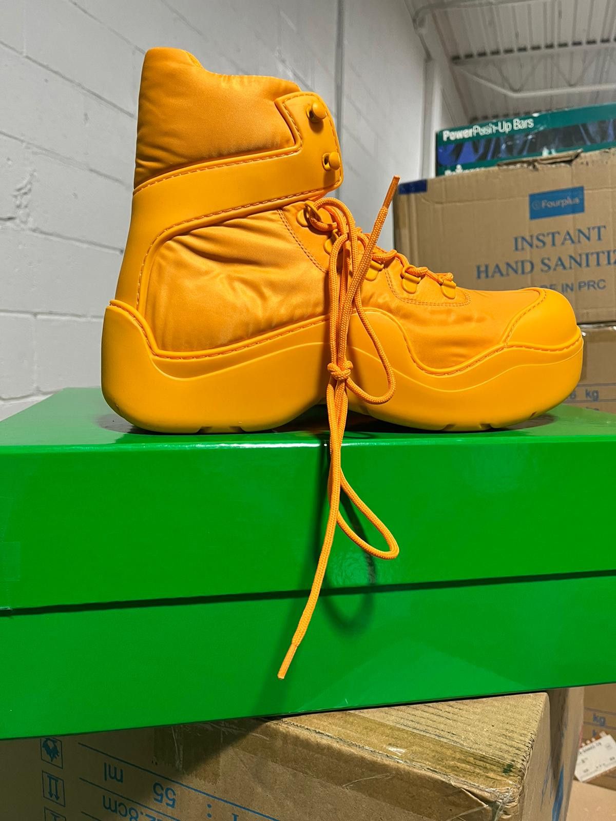Bottega Veneta Puddle Ankle Boot In Bomber in Tangerine Size US 11 / EU 44 - 2 Thumbnail