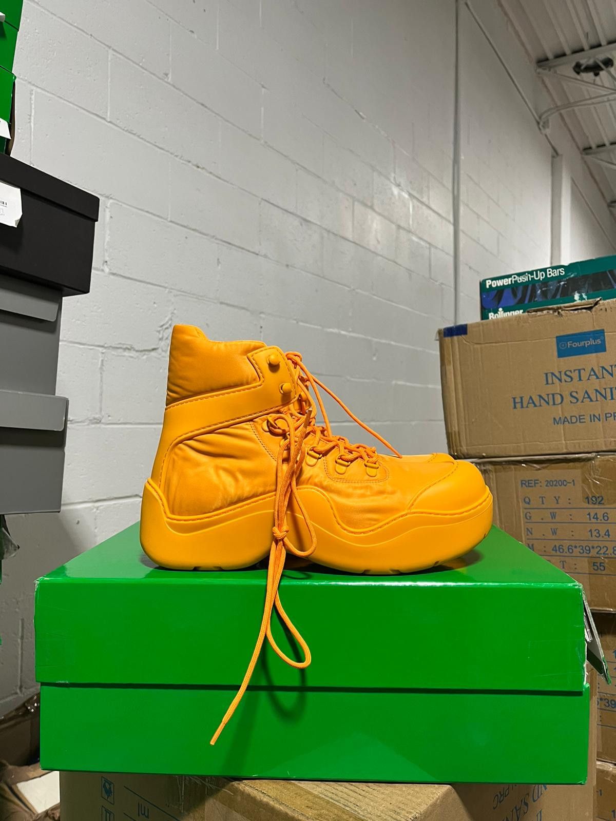 Bottega Veneta Puddle Ankle Boot In Bomber in Tangerine Size US 11 / EU 44 - 3 Thumbnail