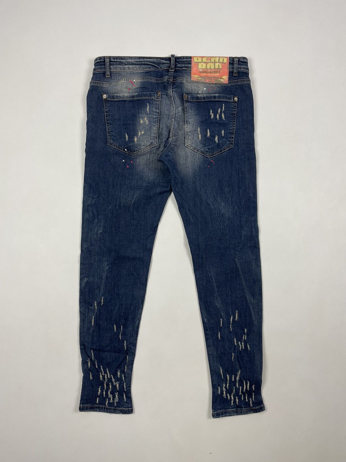 Dsquared2 Dsquared2 Cool Guy Slim Distressed Painted Denim Pants Jean Size US 34 / EU 50 - 4 Thumbnail