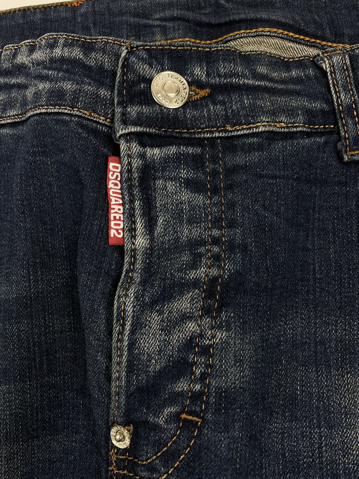 Dsquared2 Dsquared2 Cool Guy Slim Distressed Painted Denim Pants Jean Size US 34 / EU 50 - 11 Thumbnail