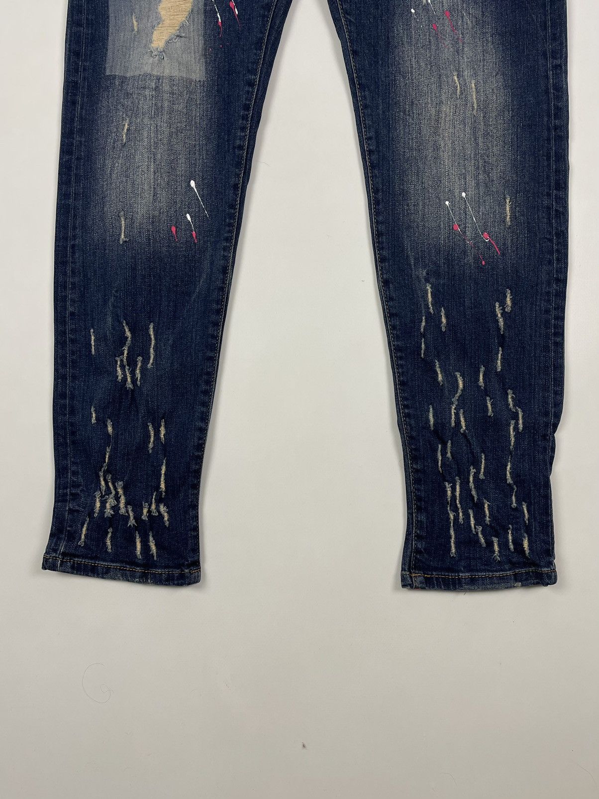 Dsquared2 Dsquared2 Cool Guy Slim Distressed Painted Denim Pants Jean Size US 34 / EU 50 - 5 Thumbnail