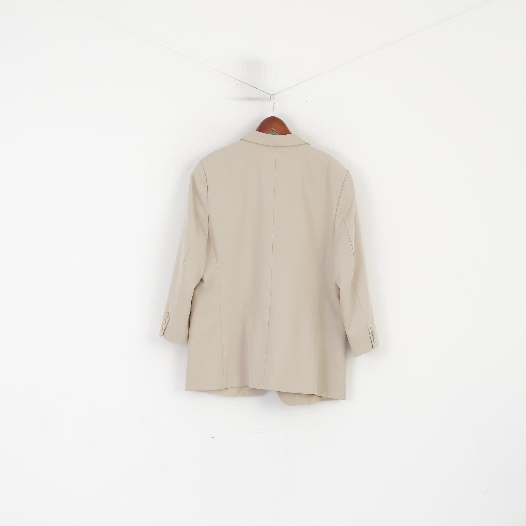 C&A C&A Women 20 46 Blazer Beige Shiny 10202 Size XXL / US 16-18 / IT 52-54 - 6 Thumbnail