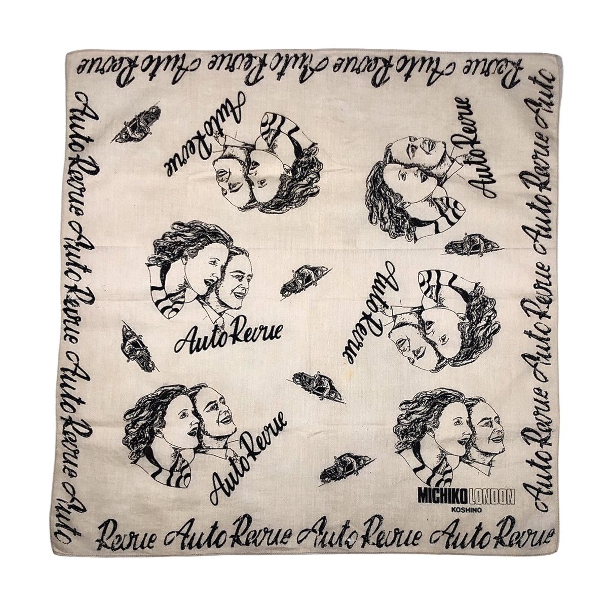 Moschino Mochiko Koshino London Graphic Handkerchief Pocketsquare Size ONE SIZE - 2 Thumbnail