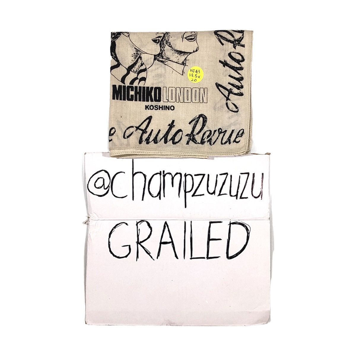 Moschino Mochiko Koshino London Graphic Handkerchief Pocketsquare Size ONE SIZE - 8 Thumbnail