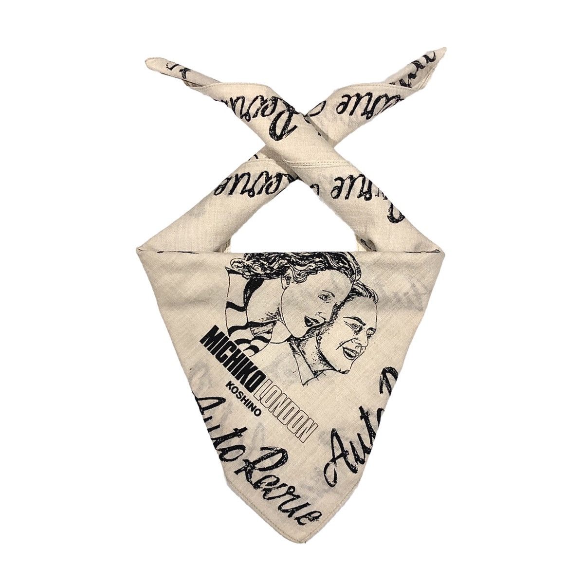 Moschino Mochiko Koshino London Graphic Handkerchief Pocketsquare Size ONE SIZE - 1 Thumbnail