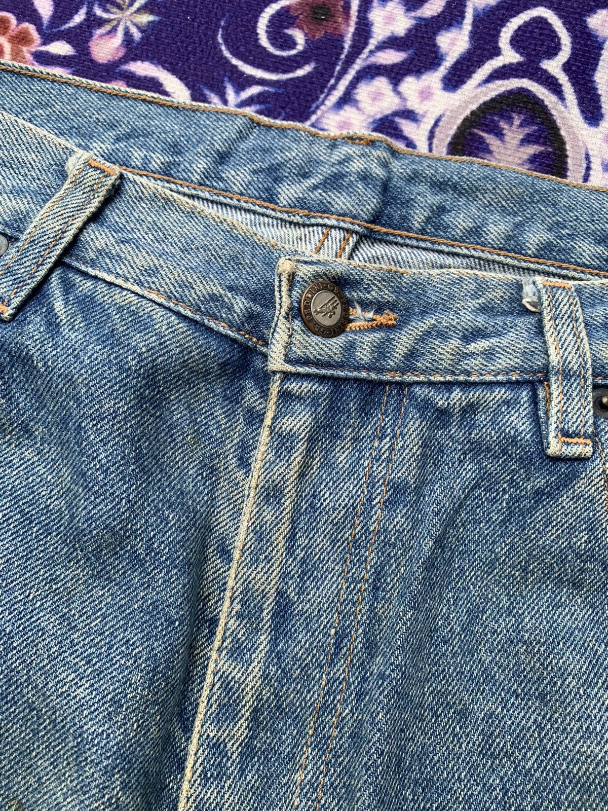 Vintage Gb. Pedrini Faded Wash Denim Size US 35 - 4 Thumbnail