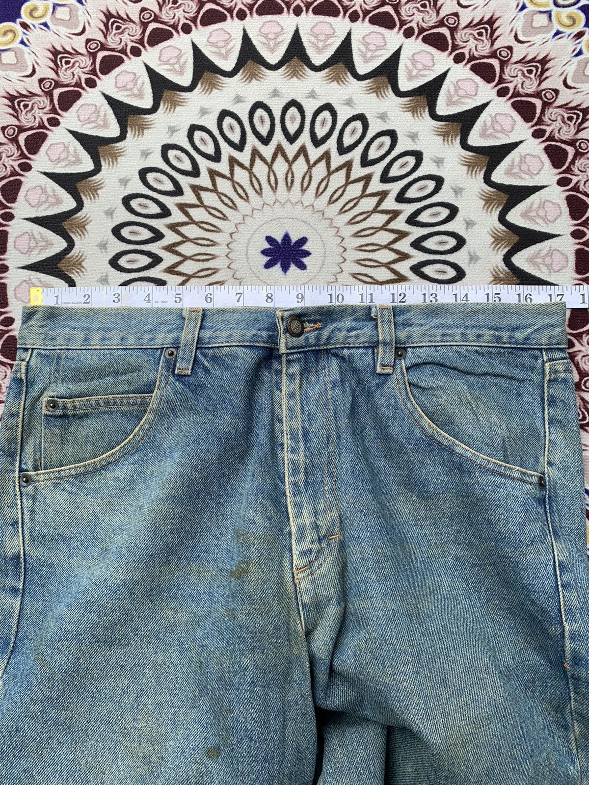 Vintage Gb. Pedrini Faded Wash Denim Size US 35 - 11 Thumbnail