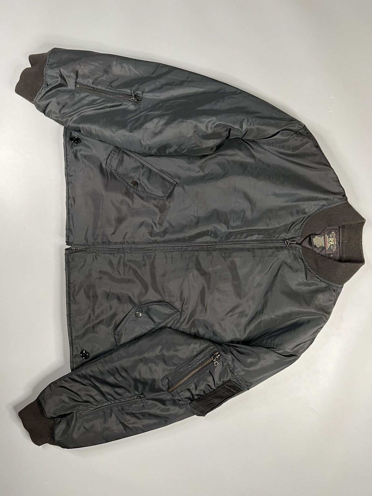 RRL Ralph Lauren Archive RRL MA1 Quilted Padding Bomber Jacket | Grailed