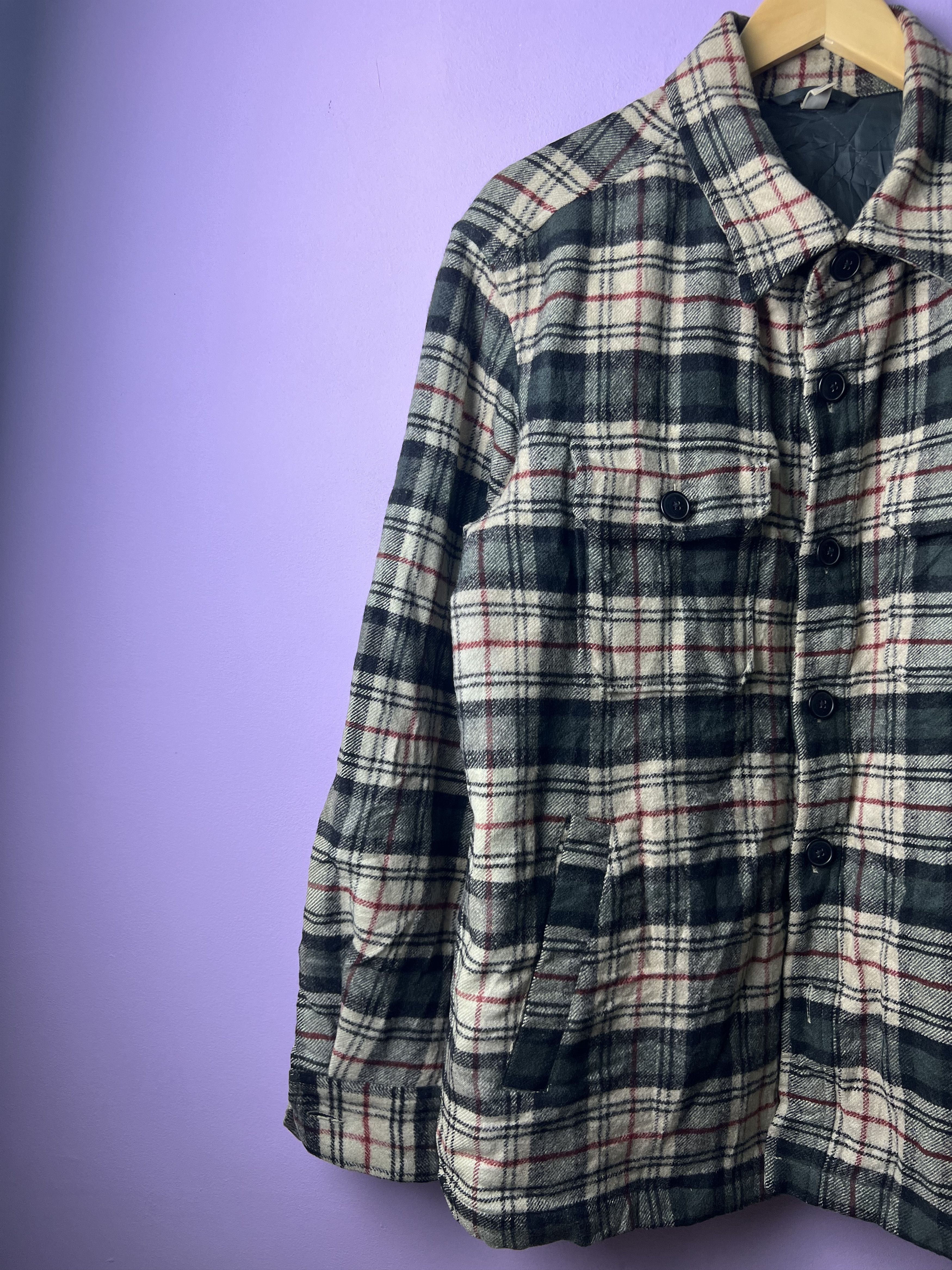 Japanese Brand 🔥Uniqlo Checkered Flannel Quilted Jackets Size US M / EU 48-50 / 2 - 4 Thumbnail