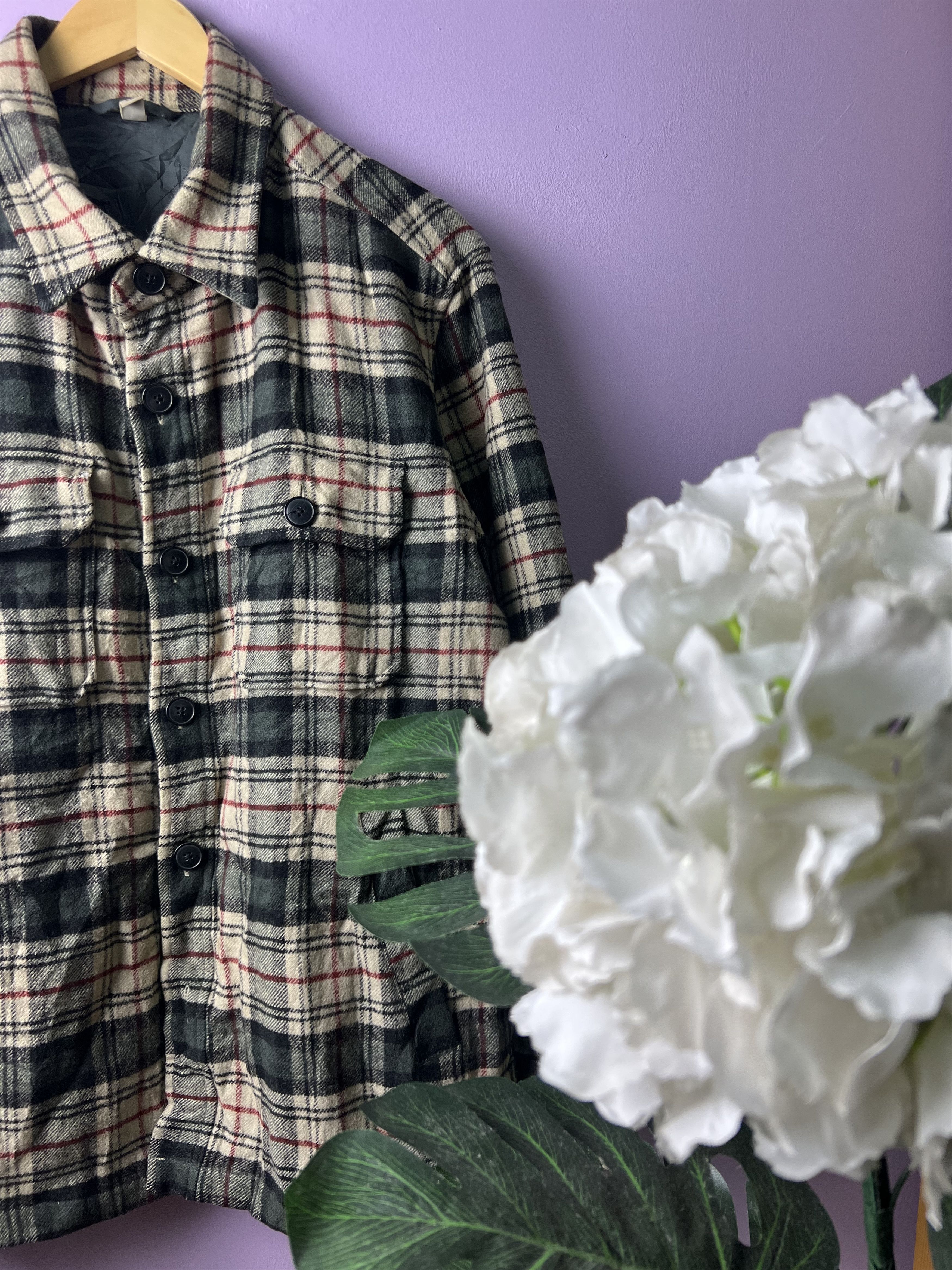 Japanese Brand 🔥Uniqlo Checkered Flannel Quilted Jackets Size US M / EU 48-50 / 2 - 5 Thumbnail