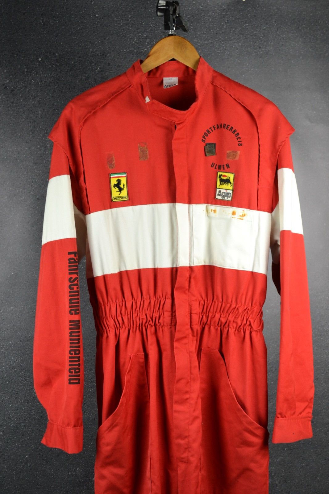 Vintage Vintage Ferrari AGIP Adda Mechanics suit jumpsuit Formula 1 Size US XL / EU 56 / 4 - 1 Thumbnail