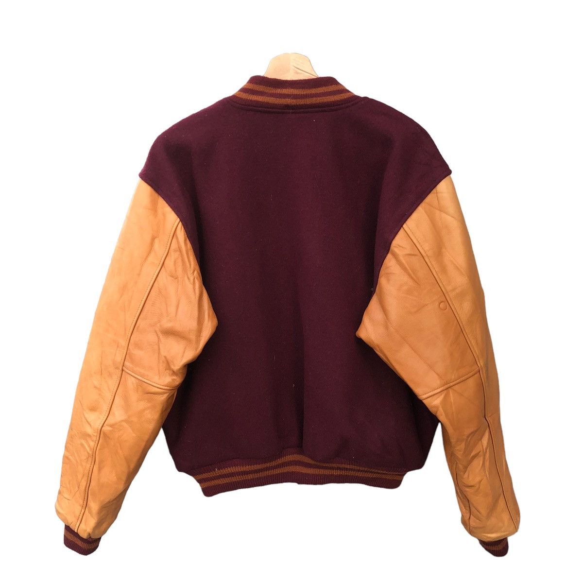 Brooks Brothers Brooks Brothers Leather Sleeve Varsity Jacket Size US S / EU 44-46 / 1 - 8 Thumbnail