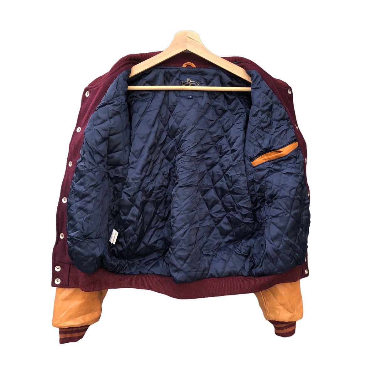 Brooks Brothers Brooks Brothers Leather Sleeve Varsity Jacket Size US S / EU 44-46 / 1 - 9 Thumbnail