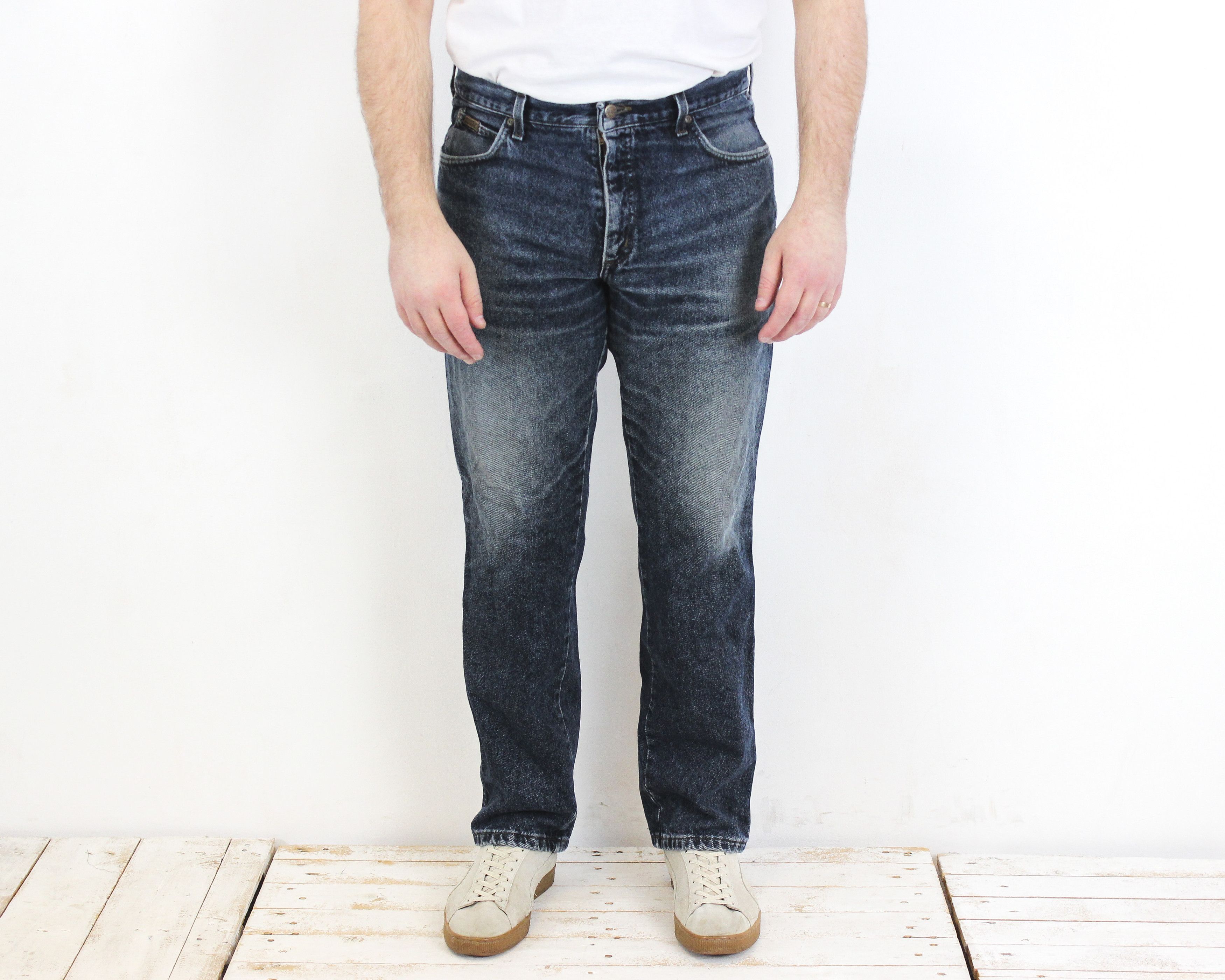 Wrangler Stonewashed Mens W36 L34 Reg Straight Jeans Pants Trousers Size US 36 / EU 52 - 1 Thumbnail
