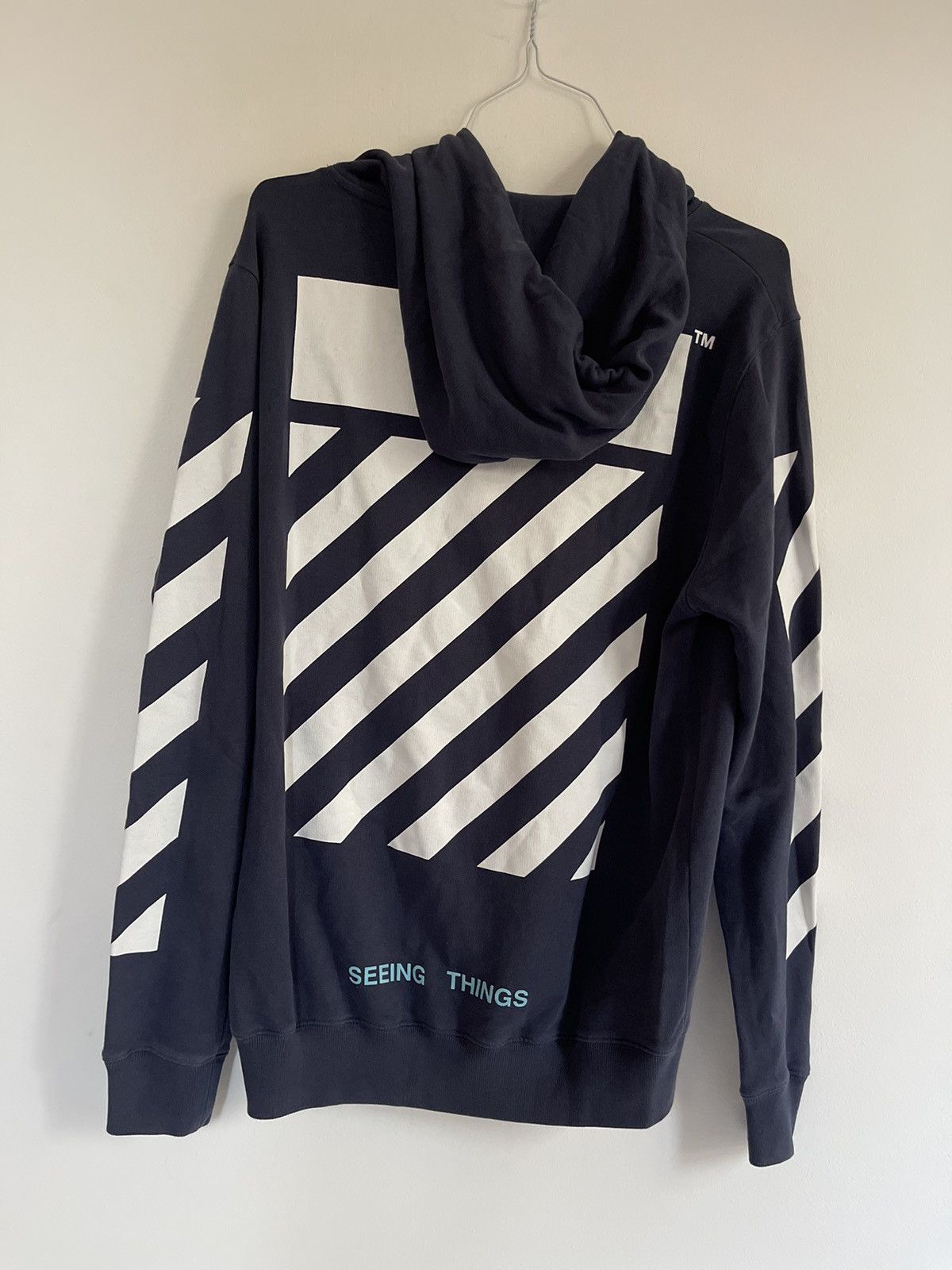 Off-White Off white blue Caravaggio hoodie Size US M / EU 48-50 / 2 - 8 Thumbnail