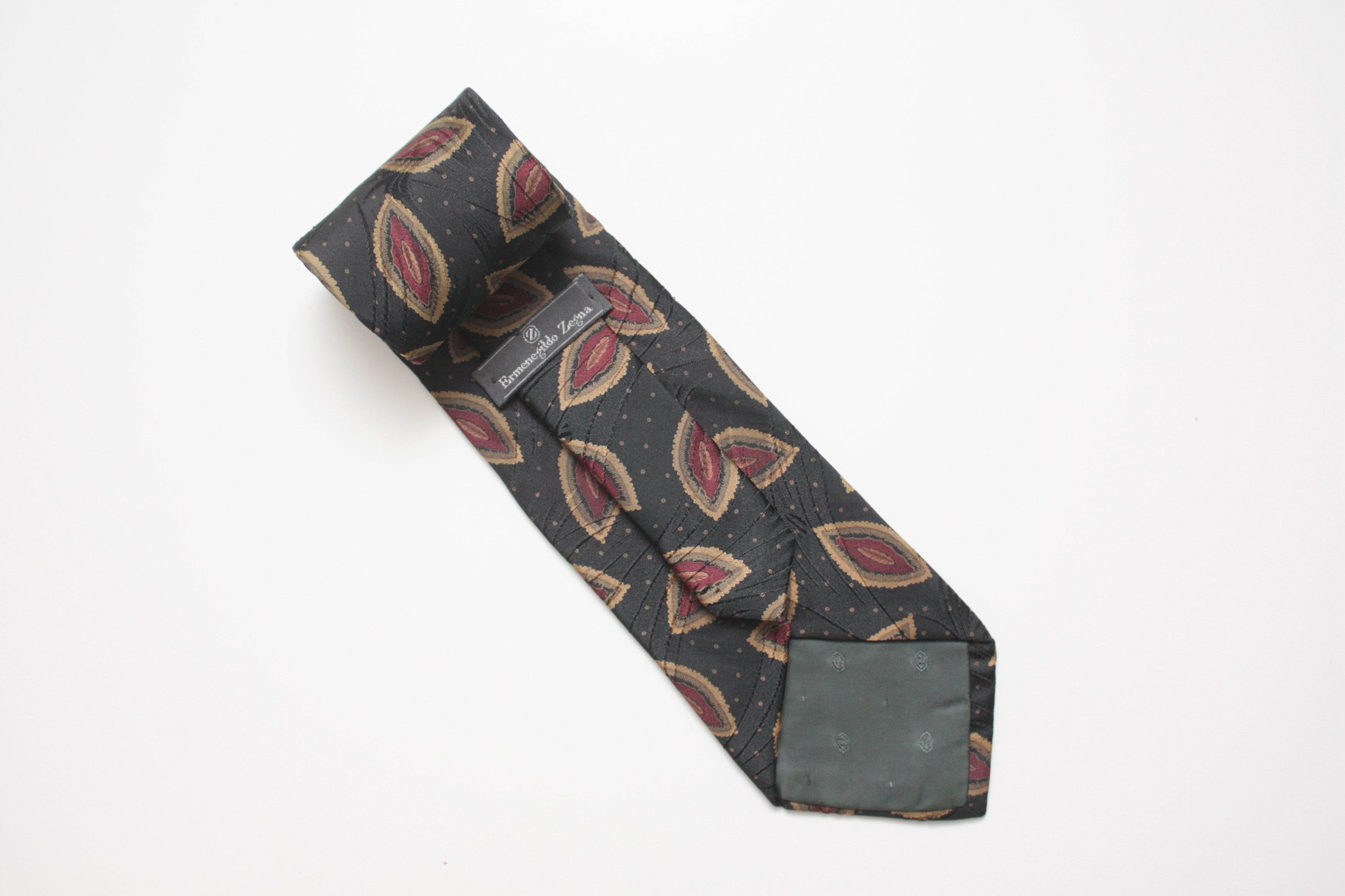 Ermenegildo Zegna Ermenegildo Zegna Abstract Silk Tie Made In Italy Size ONE SIZE - 1 Thumbnail