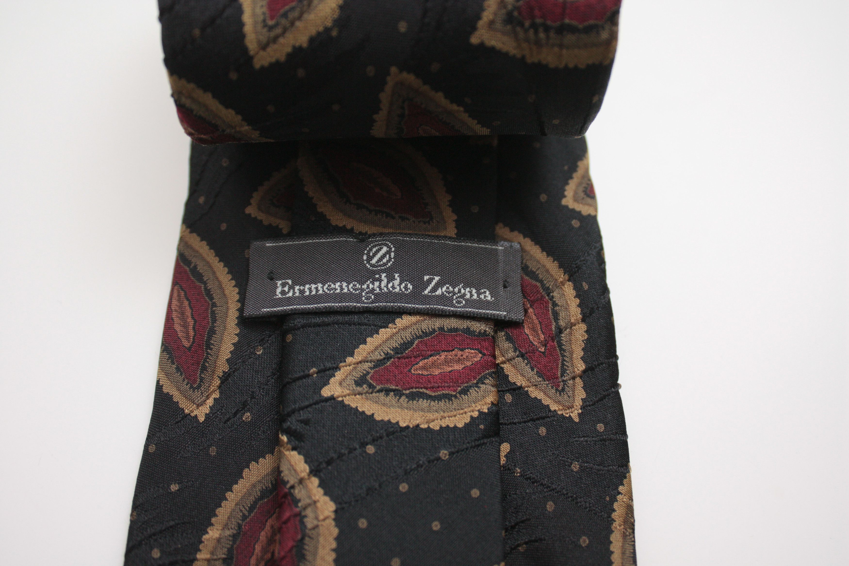 Ermenegildo Zegna Ermenegildo Zegna Abstract Silk Tie Made In Italy Size ONE SIZE - 2 Thumbnail