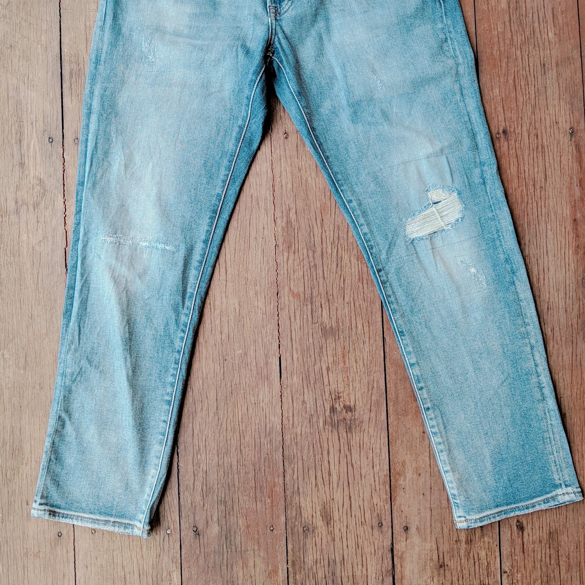 Japanese Brand × Jean × Vintage Japanese Brand Distressed Faded Trousers Jeans Pants Size US 34 / EU 50 - 7 Thumbnail