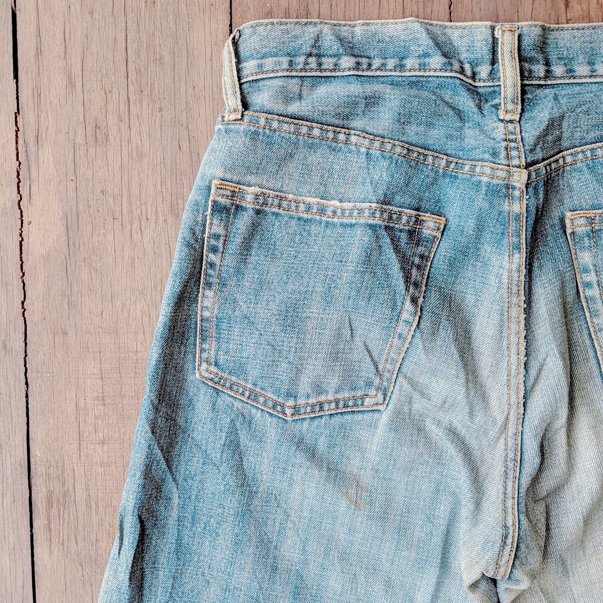 Japanese Brand × Jean × Vintage Vintage Japanese Sick Distressed Faded Denim Jeans Pants Size US 30 / EU 46 - 11 Thumbnail