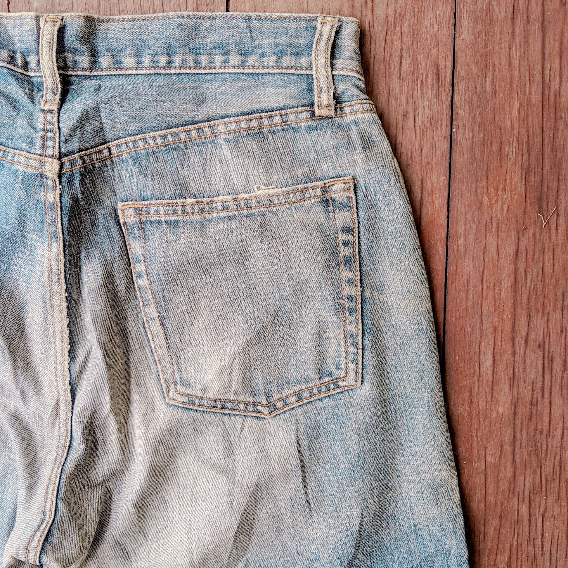 Japanese Brand × Jean × Vintage Vintage Japanese Sick Distressed Faded Denim Jeans Pants Size US 30 / EU 46 - 12 Thumbnail