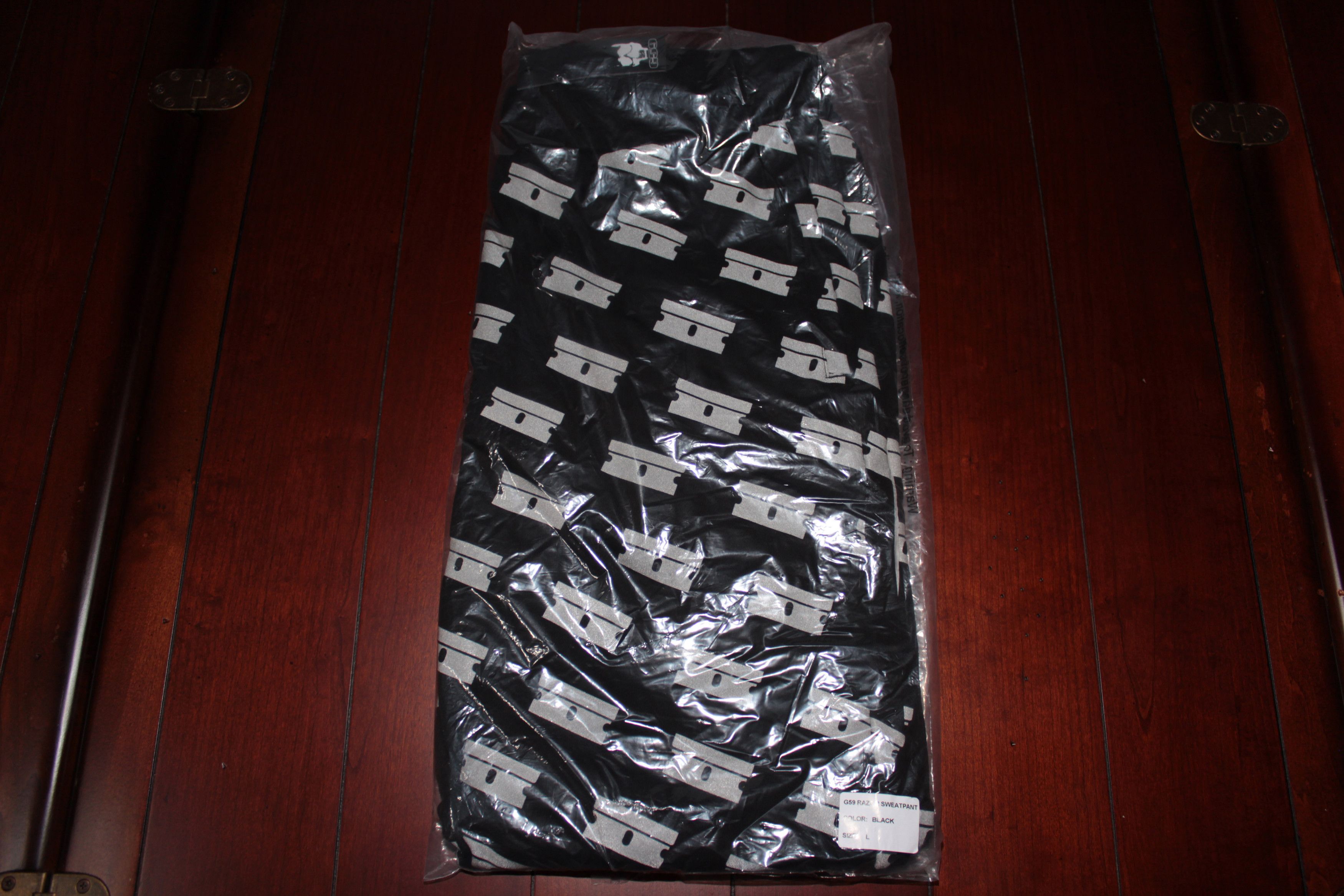 Fuck The Population × G59 Records G59 Grey Day 3M Reflective Razor Sweatpants (Size: L) Size US 38 / EU 54 - 1 Thumbnail