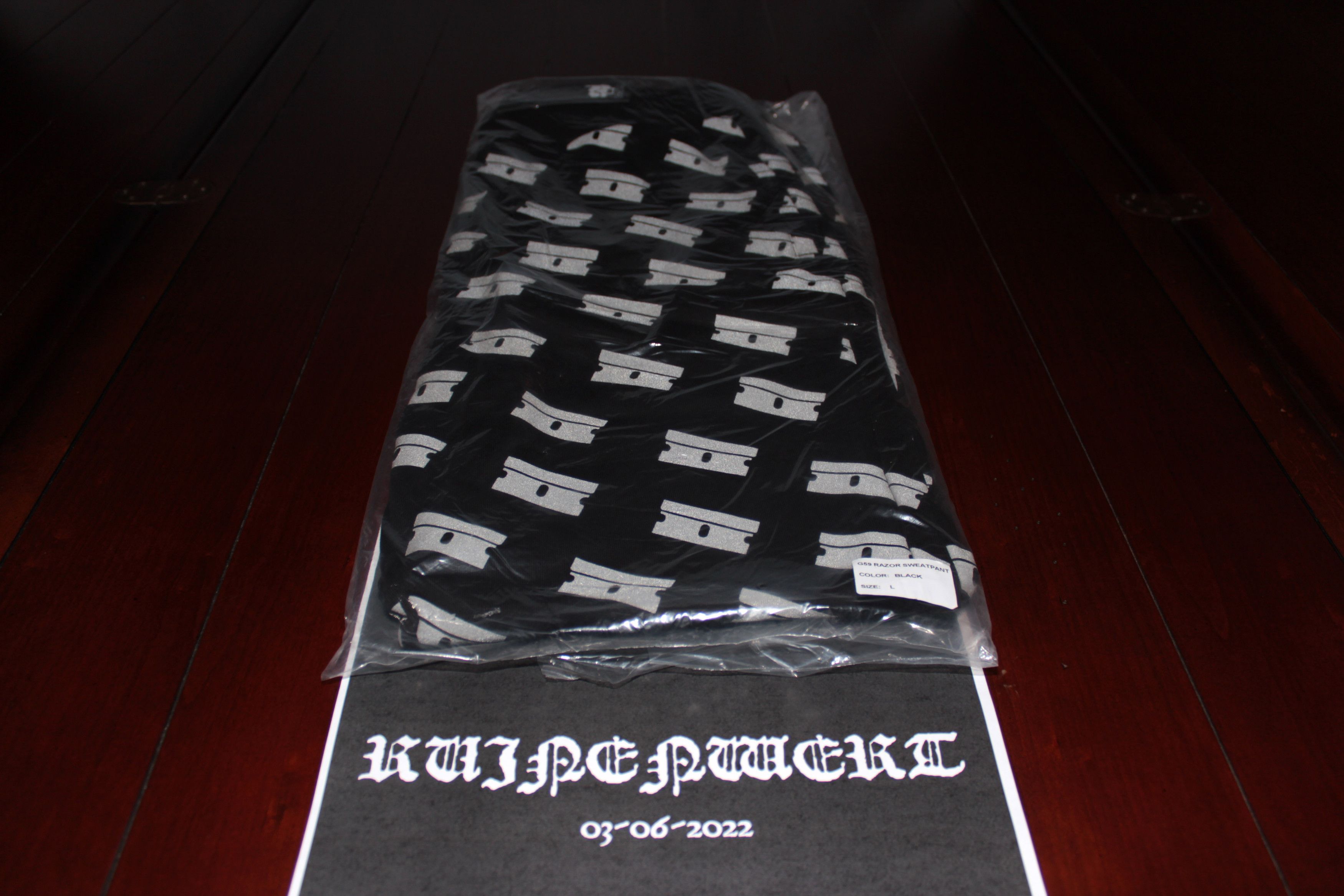 Fuck The Population × G59 Records G59 Grey Day 3M Reflective Razor Sweatpants (Size: L) Size US 38 / EU 54 - 8 Thumbnail