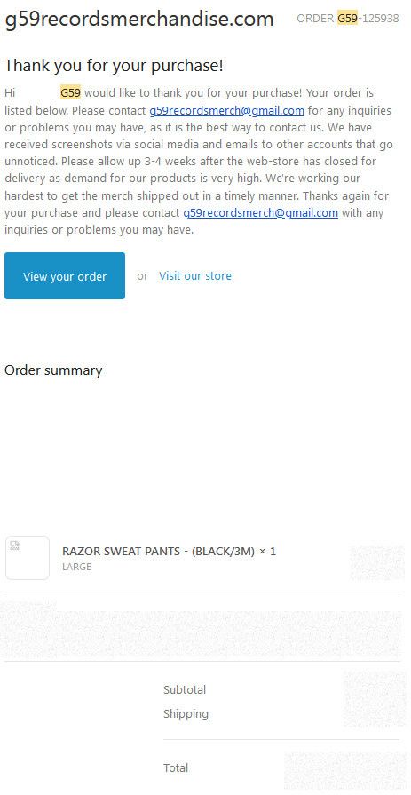 Fuck The Population × G59 Records G59 Grey Day 3M Reflective Razor Sweatpants (Size: L) Size US 38 / EU 54 - 10 Thumbnail