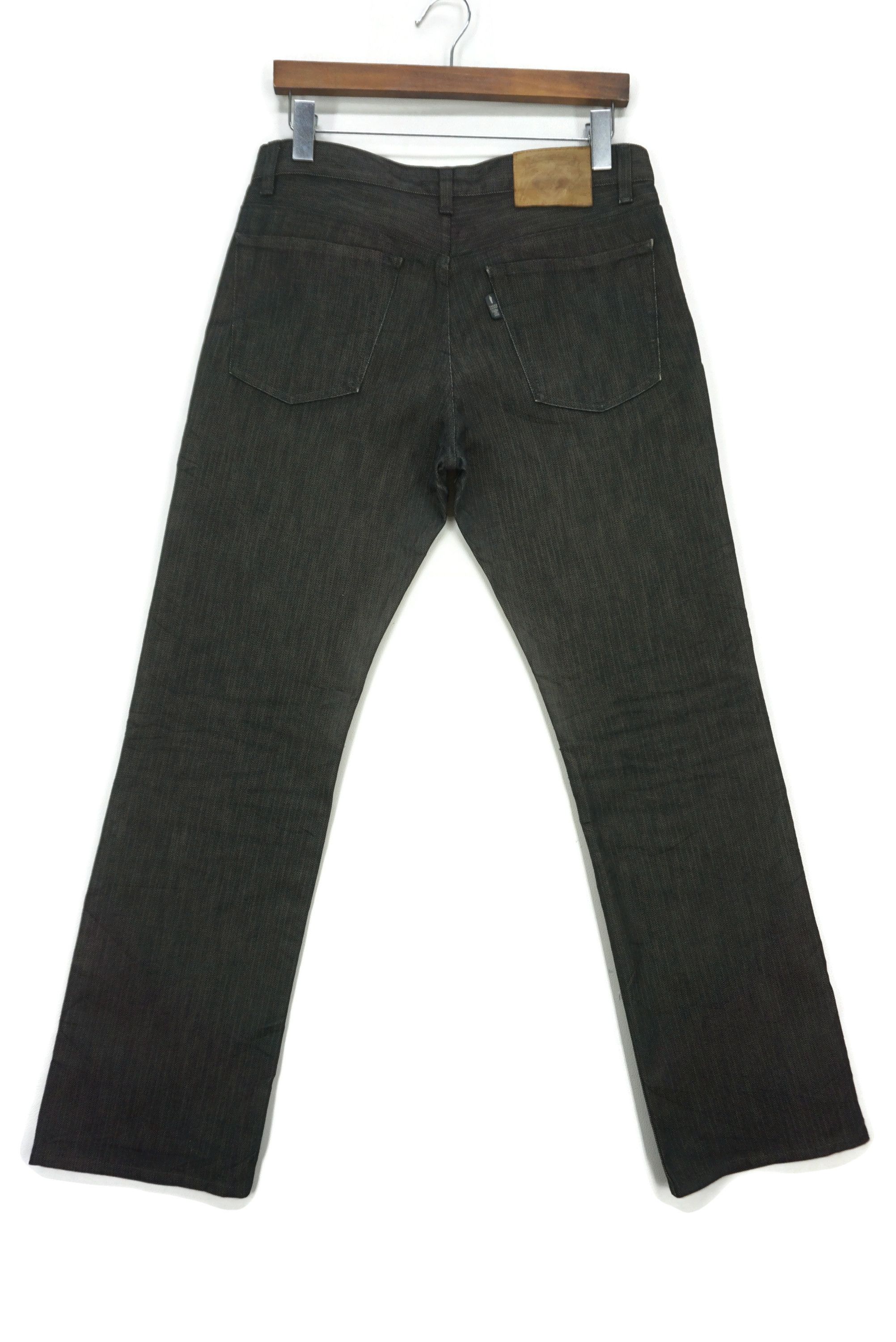 image of Takeo Kikuchi x Workers Hickory Jeans Herringbone Workwear Pants Japan Made in Black (Size 33)