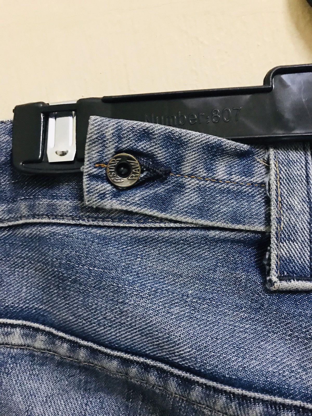 G-Star × Japanese Brand G Star RAW 3301 Tapered Patch Distress Denim Jeans Size US 34 / EU 50 - 9 Thumbnail