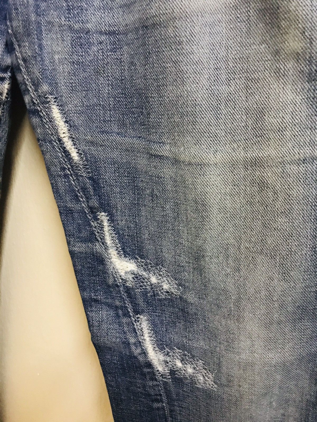 G-Star × Japanese Brand G Star RAW 3301 Tapered Patch Distress Denim Jeans Size US 34 / EU 50 - 5 Thumbnail