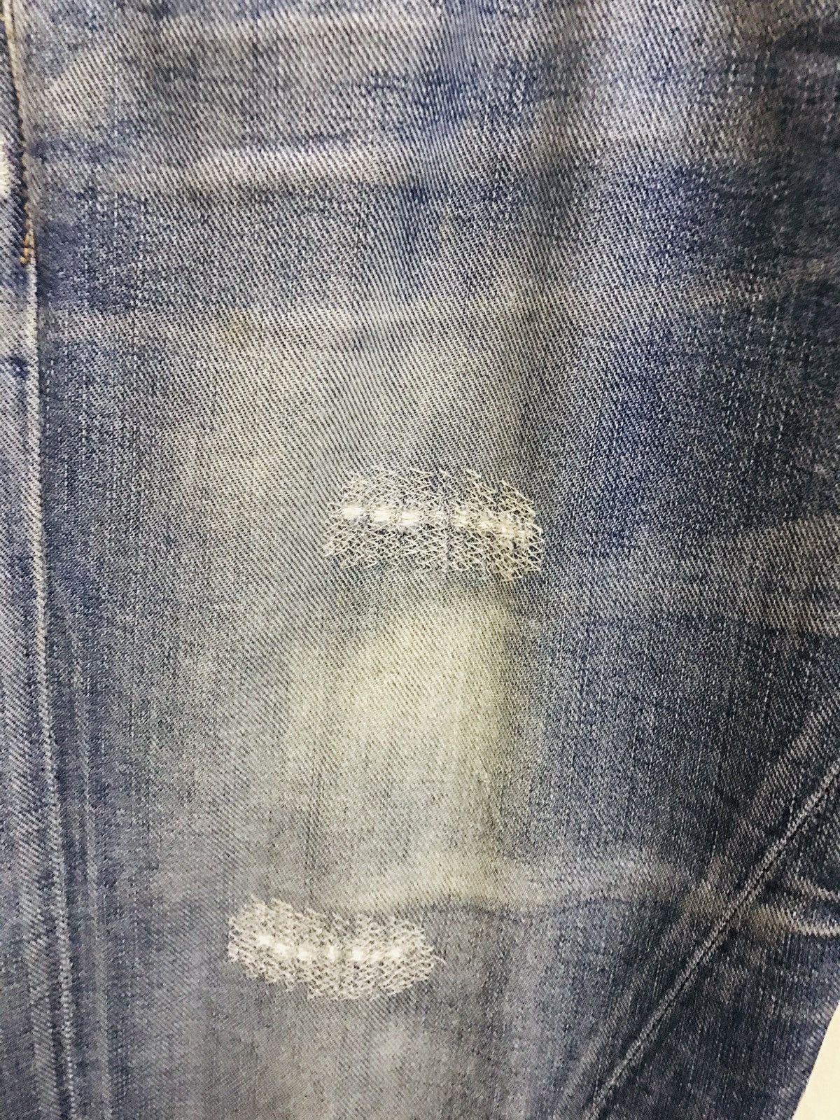 G-Star × Japanese Brand G Star RAW 3301 Tapered Patch Distress Denim Jeans Size US 34 / EU 50 - 6 Thumbnail