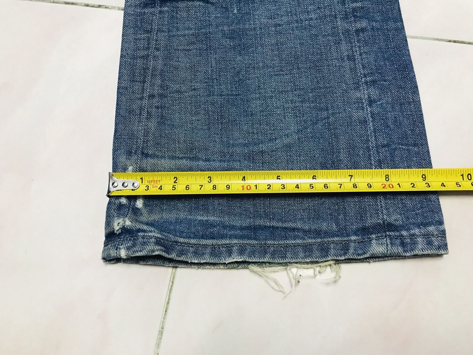 G-Star × Japanese Brand G Star RAW 3301 Tapered Patch Distress Denim Jeans Size US 34 / EU 50 - 20 Thumbnail