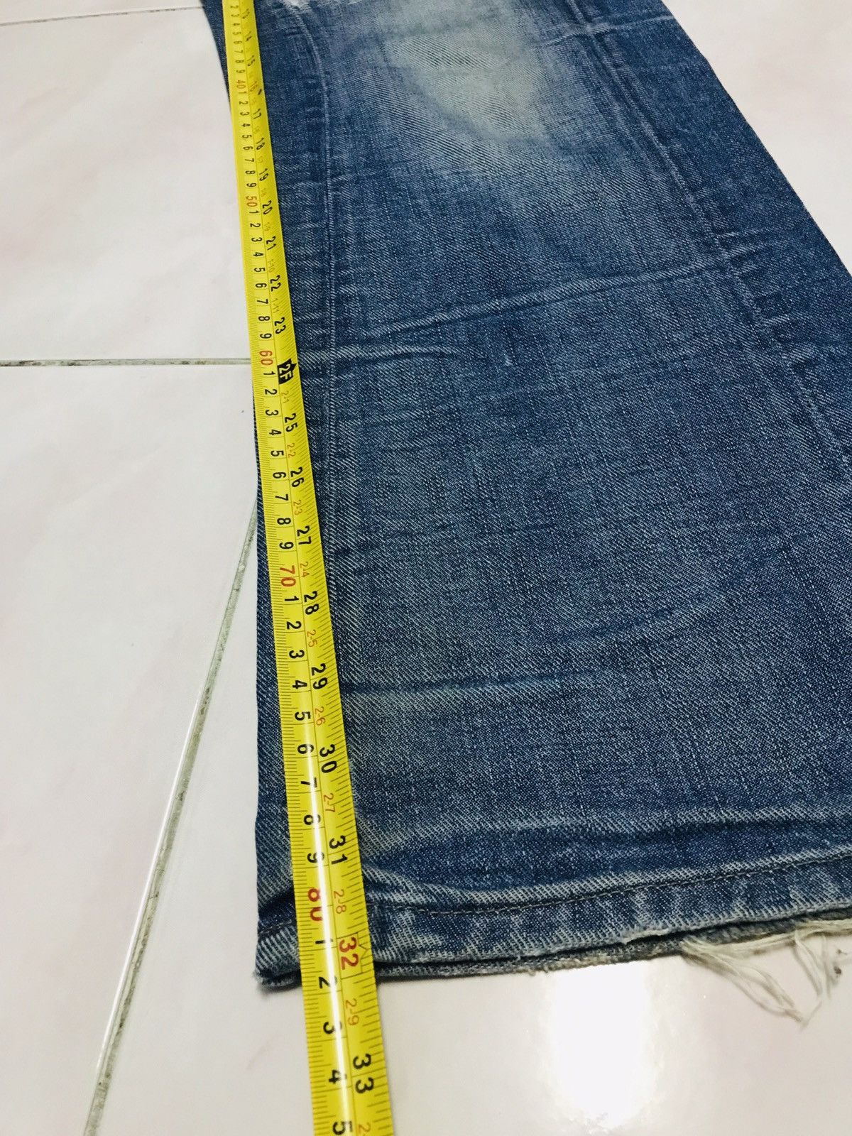 G-Star × Japanese Brand G Star RAW 3301 Tapered Patch Distress Denim Jeans Size US 34 / EU 50 - 19 Thumbnail