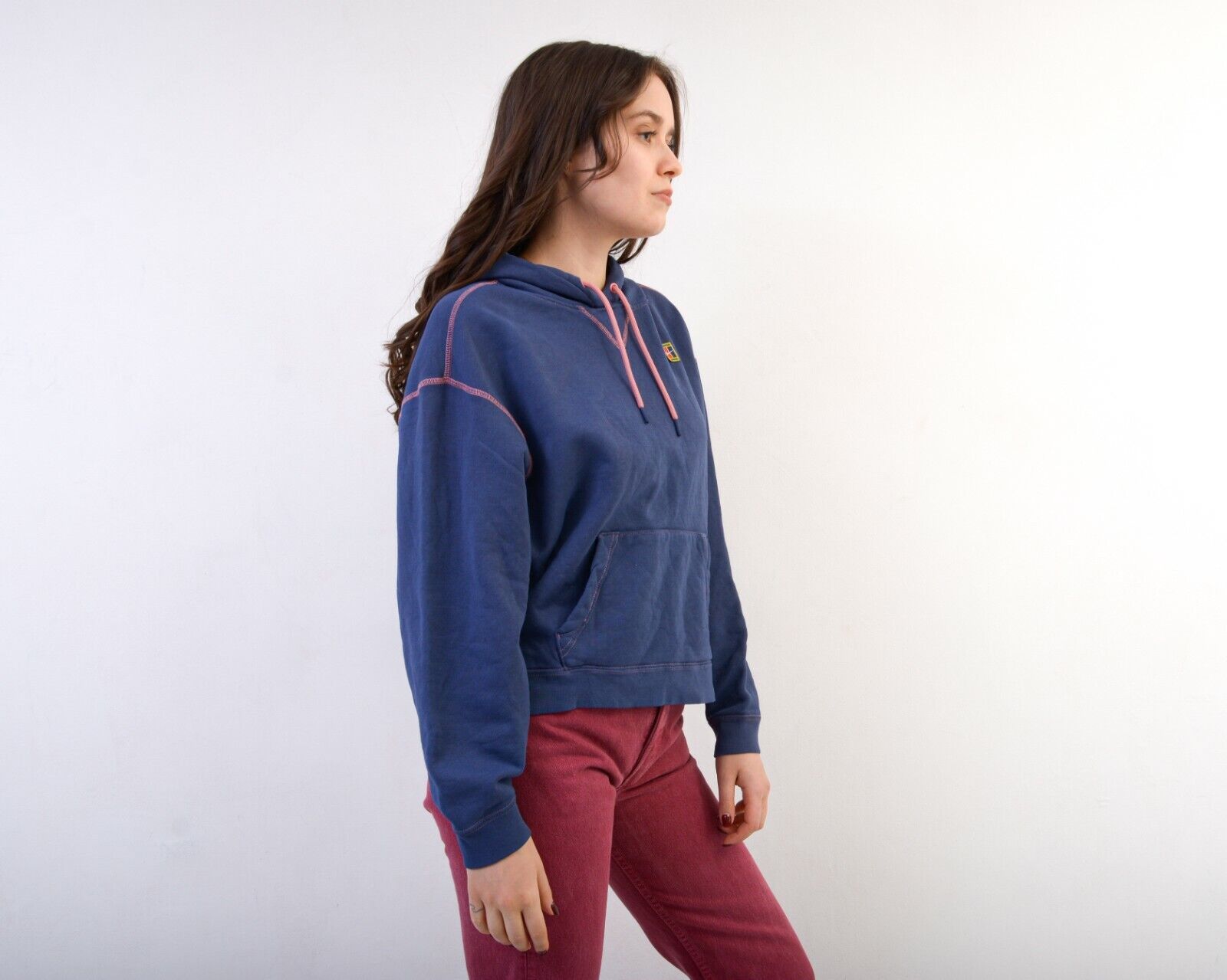 Nike × Vintage S Jumper Sweater Pullover Hoodie Jacket Purple Pink Sport Size S / US 4 / IT 40 - 2 Thumbnail