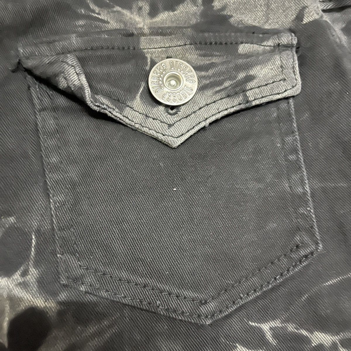 Japanese Brand × Vintage Distressed Dig Deep Black Label Stretchable Denim Flares Size US 30 / EU 46 - 11 Thumbnail