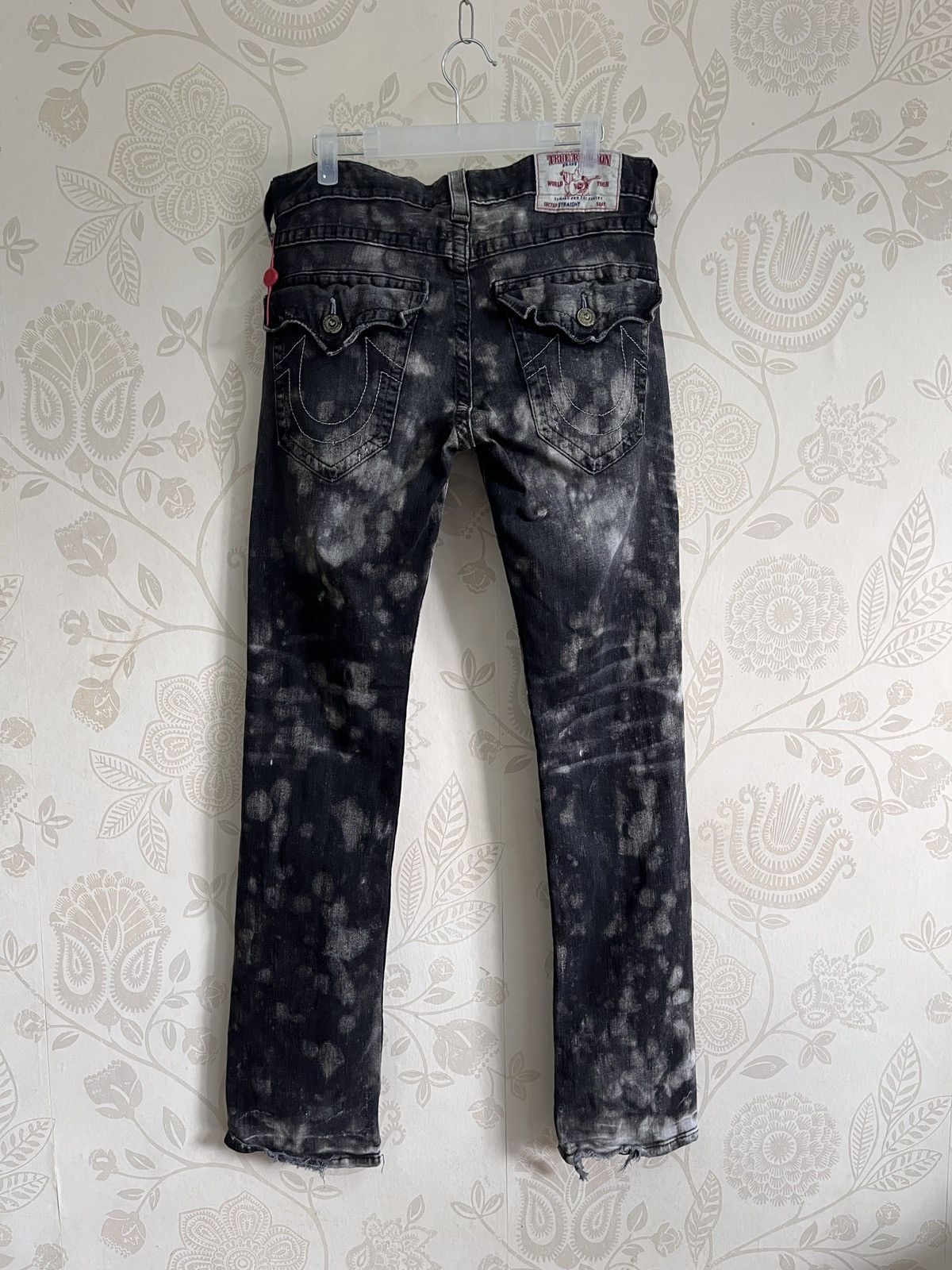 True Religion × Vintage Seditionaries True Religion Ripped Denim Acid Wash Straight Size US 31 - 2 Thumbnail