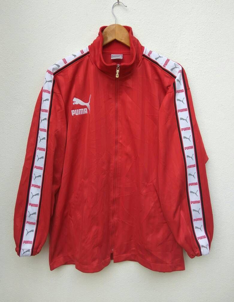 Vintage 80's Rare PUMA Side Tape Jacket