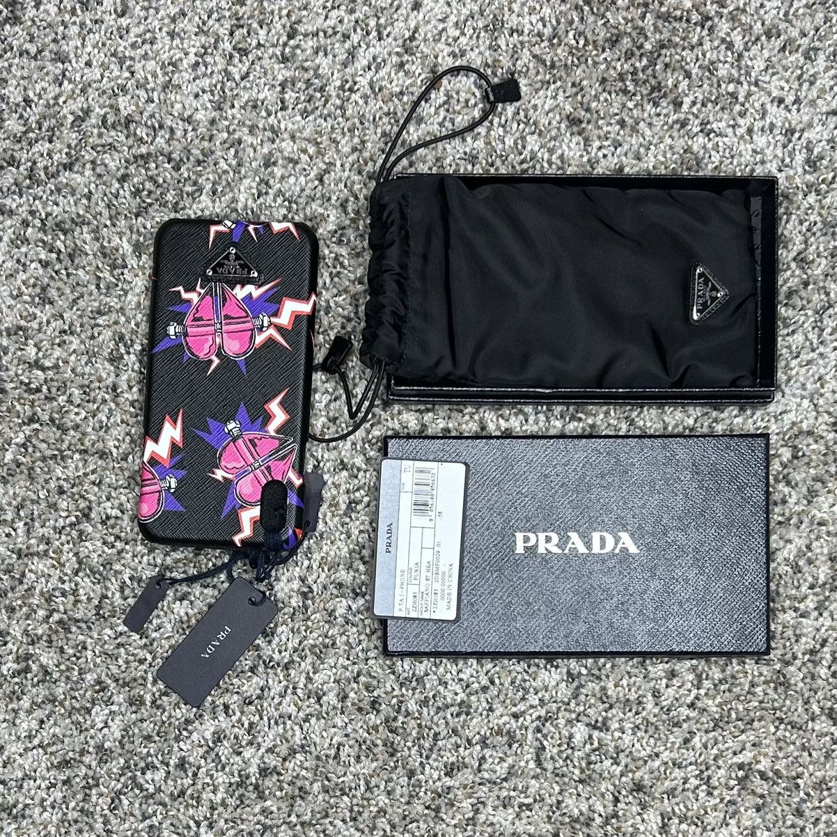 image of Prada Frankenstein I-Phone X/xs Case in Pink, Men's