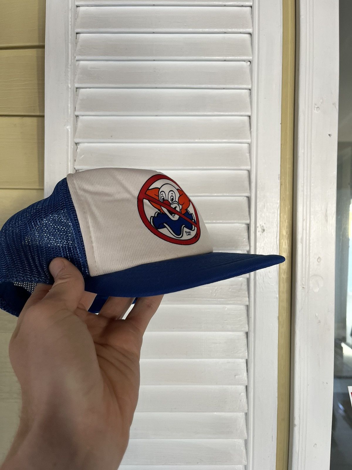 Vintage Vintage No Clowns Novelty Trucker SnapBack Hat Size ONE SIZE - 5 Thumbnail