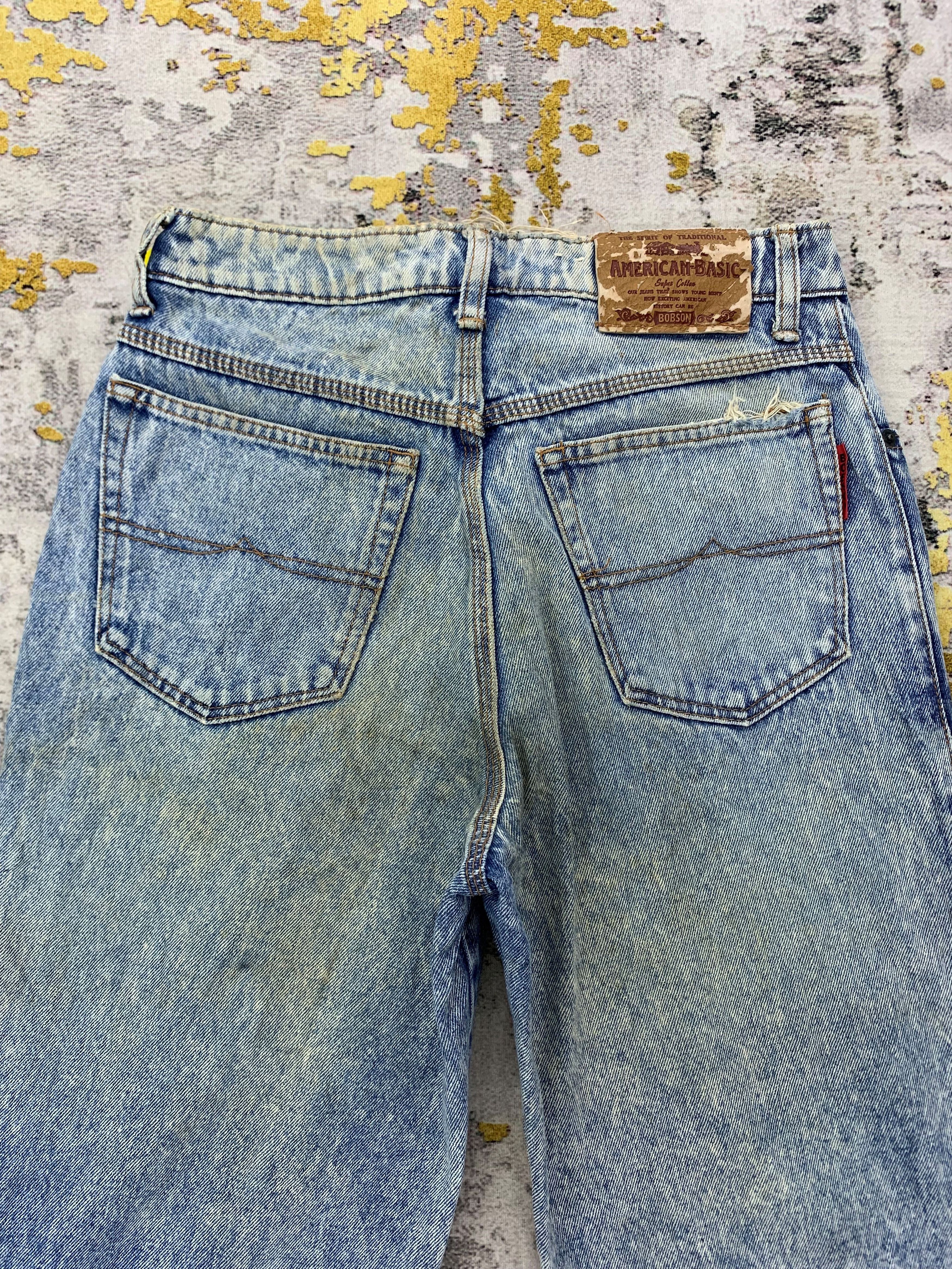 Vintage Vintage Bobson Denim 28x32 Distressed Faded Size US 28 / EU 44 - 5 Thumbnail